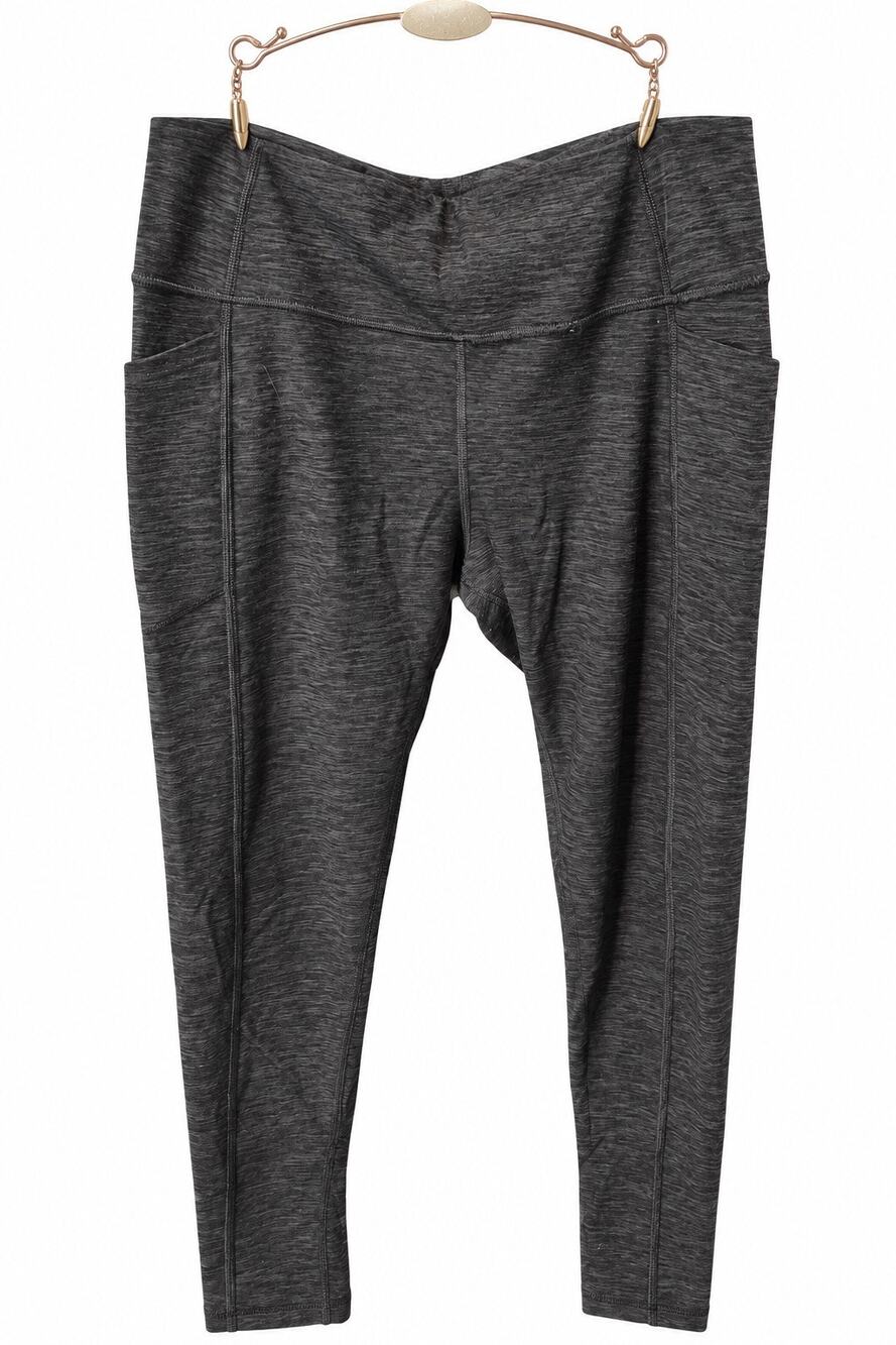 Victoria's Secret Flow On Point High Rise Pocket Leggings Yoga Marl Black 12